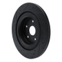 R1 -25 Subaru Ascent Rear Right Drilled & Slotted Black Brake Rotor