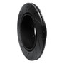 R1 17-25 Subaru BRZ Rear Right Drilled & Slotted Black Brake Rotor