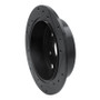 R1 15-21 Subaru WRX Rear Left Drilled & Slotted Black Brake Rotor