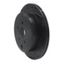R1 10-25 Scion FR-S Rear Left Drilled & Slotted Black Brake Rotor