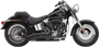 Speedster Short Swept Black Softail 7-11
