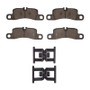 R1 11-18 Porsche Cayenne Rear Semi Met Pads & Hardware Kit
