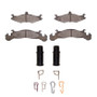 DFC 83-90 Dodge Charger Front 5000 Advanced Semi Metallic Brake Pads and Hardware Kit