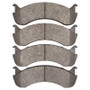 DFC 98-25 Beaver Motorcoach Monterey Rear/Front 5000 Advanced Semi Metallic Brake Pads