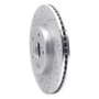 R1 2013-2025 Acura ADX Front Left Drilled & Slotted Silver Brake Rotor