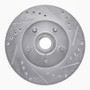 R1 1973-1989 Chrysler CORDOBA Front Right Drilled & Slotted Silver Brake Rotor