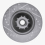 R1 1973-1989 Chrysler CORDOBA Front Right Drilled & Slotted Silver Brake Rotor