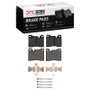 DFC 87-88 BMW M6 Front 5000 Advanced Low Metallic Brake Pads and Hardware Kit