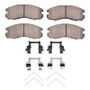 DFC 88-89 Toyota Celica Front 5000 Advanced Semi Metallic Brake Pads and Hardware Kit