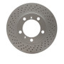 DFC 05-08 Porsche Cayman Left Front Drilled GeoSPEC Coated Rotor