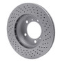 DFC 05-08 Porsche Cayman Left Front Drilled GeoSPEC Coated Rotor