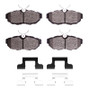 DFC 07-14 Ford Mustang Rear 5000 Advanced Low Metallic Brake Pads and Hardware Kit