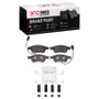 DFC 04-11 Audi S6 Front 5000 Advanced Low Metallic Brake Pads and Hardware Kit