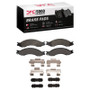 DFC 03-10 Chevrolet C5500 Kodiak Rear/Front 5000 Advanced Semi Metallic Brake Pads and Hardware Kit