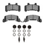 DFC 82-89 Buick Skyhawk Front 5000 Advanced Semi Metallic Brake Pads and Hardware Kit