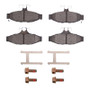 R1 1984-1987 Chevrolet Corvette Rear R1 Semi Met Pads & Hardware Kit