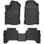 Husky Liners 2019+ Ford Ranger SuperCrew Cab WeatherBeater Black Front & 2nd Seat Floor Liners