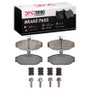 DFC 82-92 Volvo 740/745/940/780/760 Series Front 5000 Adv Low Metallic Brake Pads & Hardware Kit