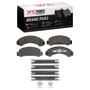 DFC 83-97 Ford Aerostar Front 5000 Advanced Semi Metallic Brake Pads and Hardware Kit