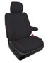 PRP 03-09 Lexus GX470 Front Seat Covers (Pair) - Black w/ Red Stitch