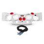 DS18 07-18 JK/JKU Jeep Soundbar Fits 4x 8in Speakers (Not Included) Tweeters Drivers Included-White