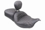 Mustang 08-25 Harley FL Touring Rd King Sp, Rd Glide Ltd, Dble Diamond ST Backrest - Black/T