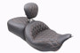 Mustang 08-25 Harley FL Touring Rd King Sp, Rd Glide Ltd, Dble Diamond ST Backrest - Black/MO
