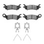 DFC 86-87 Mazda 626 Rear 3000 Semi-Metallic Brake Pads and Hardware Kit