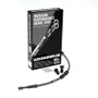 Goodridge 2008 HD FLHR/FLHRC (w/ABS) +8in Black Brake Line Kit w/Black Fittings