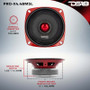 DS18 4in 100 Watts RMS 4 ohm Mid-Range Bullet Shallow Loudspeaker