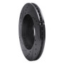 R1 1995-2004 Ford CONTOUR Front Right Drilled & Slotted Black Brake Rotor