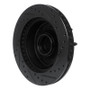 R1 1986-1994 Ford F-250 2WD (Excl Super Duty) Front Left Drilled & Slotted Black Brake Rotor