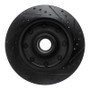 R1 1986-1994 Ford F-250 2WD (Excl Super Duty) Front Left Drilled & Slotted Black Brake Rotor