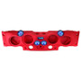 DS18 2007-18 Jeep JK/JKU Soundbar Fits 4 x 8in Speakers (Not Included) Tweeters Drivers Included-Red
