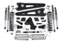 Zone Offroad 23-26 Ford F250/F350 4WD 7in Radius Arm Susp. Lift Kit 4.5in Rear - Adv. Series Shocks