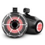DS18 Marine And Psports Towers With 10in 1in Driver 300 Watts RMS RGB LED Lights Black Carbon Fiber