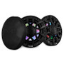 DS18 Marine 6.5in 2-Way 150 Watts RMS 4 ohm Digital LED Lights Bullet Tweeter Covers Included Black
