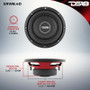 DS18 8in 150 Watts RMS 4 ohm DVC Shallow Mount Subwoofer