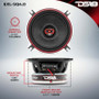 DS18 4in 60 Watts RMS 3 ohm 2-Way Coaxial Speakers And Component System w/ Fiberglass Cone