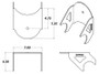 Ridetech Dropped Lower Weld-On Air Spring Axle Bracket (Uncoated)