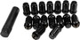 12mmx1.50 Lock Style Lug Nuts Black W/key 16/pk