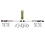 Skyjacker 67-87 GM K10-K35 Pickup ADX 2.0 Dual Stabilizer Kit w/ CNC Machined Polished Alum.
