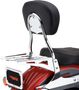 Short Sissy Bar Round Chrome Flst 00-06