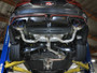 aFe 22-24 Kia Forte GT 1.6L 3in-2.5in 304 Stainless Steel Axle-Back Exhaust w/ Blue Flame Tips