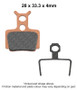 EBC 24-25 KTM SX 50 (w/Front 12in Wheels) Front Left/Rear Right FA/SFA/X Brake Pads
