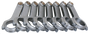 Eagle Chevrolet Big Block 6.535in Length ARP 2000 Bolts Forged 4340 Steel H-Beam Rods - Set of 8