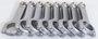Eagle Chevrolet Small Block 6.000in Length 2.000in Journal Forged 4340 Steel H-Beam Rods - Set of 8
