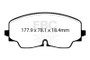 EBC Racing 20-24 Audi S3 RP-X Race Front Brake Pads