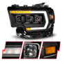 ANZO 19-24 RAM 2500/3500 Z-Series Full LED Proj Headlights DRL/Init/SeqSig - Driver Side ONLY
