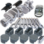 Eagle Chevy 350 1Pc 3.750in Crank 5.700in H-Beam -16cc Inv Dome 4.030in Pistons Balanced Assembly